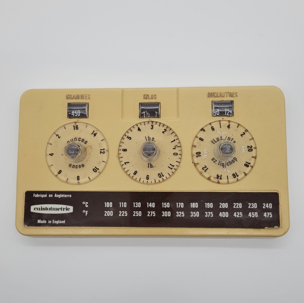 CUISTOTMETRIC | vintage imperial-to-metric measurement wall mount converter
